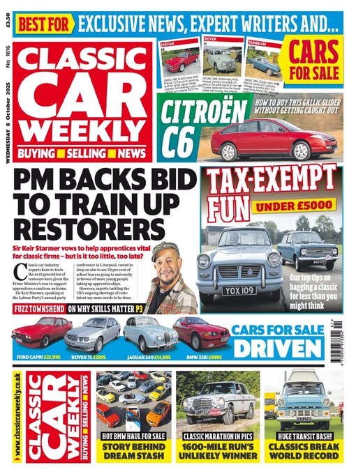 Title details for Classic Car Weekly by H BAUER PUBLISHING LIMITED - Available